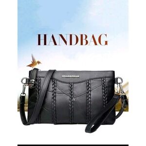 Crossbody‎ Bag Braided Accent Shoulder Bag Designer Style Everyday Purse